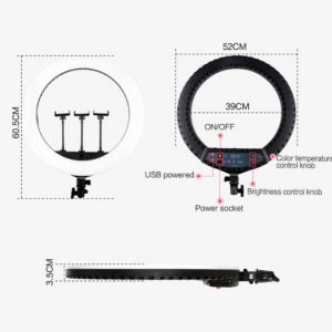 21 Inch Large Ring Light, 21" Selfie Ring Light with 73" Extendable Tripod Stand - Image 5