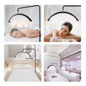 Lash Light, Half Moon Lamp, LED Floor Lamp for Eyelash Extensions, Nail Art, Tattoo Art and Skincare - Image 5