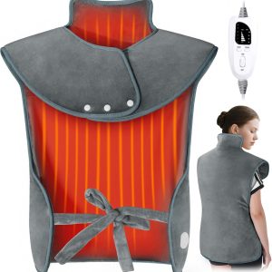Heating Pad for Neck Shoulders Back, Pain Relief Electric Heating Pad