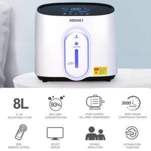 Oxygen Concentrator , DEDAKJ Oxygen Generator 1-8L - Image 3
