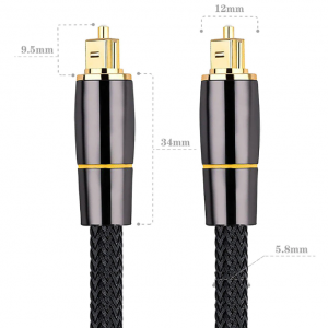 TOSLINK cable, optical audio cable for soundbars (TOSLINK to TOSLINK, digital S/PDIF cable, stereo systems/amplifiers/amps, home cinema, Xbox One/PS5 - Image 7