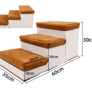Dog Stairs Foldable Storage Box 3 Steps - Image 3