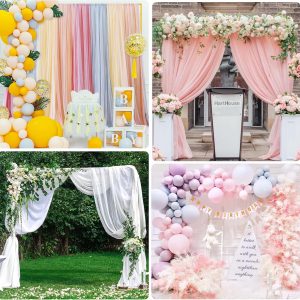 Metal Wedding Arch, Photo Booth Backdrop Stand, Wedding Backdrop 2.5x2.5m - Image 3