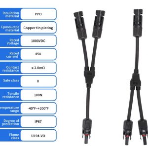 Solar Panel Y Branch Parallel Cable For 2 Panel - Image 2