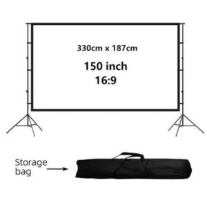Projector Screen with Stand 16:9 150 inch - Image 2