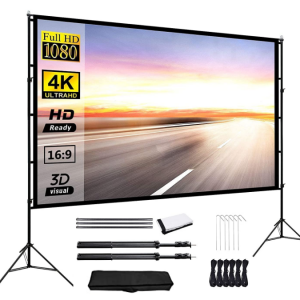 Projector Screen with Stand 16:9 100 inch