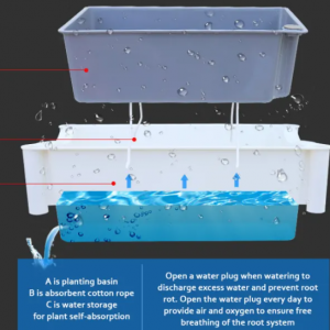 Self Watering Raised Garden Bed Outdoor Planter - Image 5