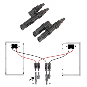 MC4 T2 Connector T-Type 3 Way Connector Compatible With MC4 Solar Connector - Image 7