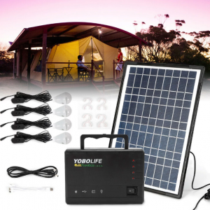 Garden Solar Light Outdoor,Chicken Coop House Solar Lights 4 Heads Remote