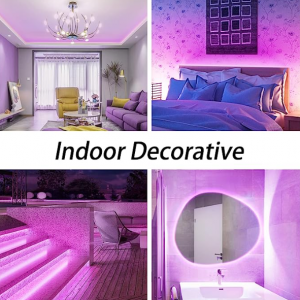 LED Neon Lights Strip Rope Lights Waterproof Neon LED Strip Pink - Image 2