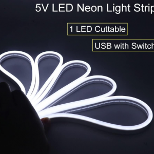 LED Neon Lights Strip Rope Lights Waterproof Neon LED Strip - White - Image 4