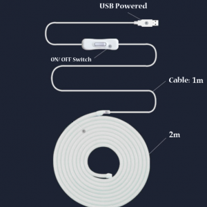 LED Neon Lights Strip Rope Lights Waterproof Neon LED Strip - White - Image 10
