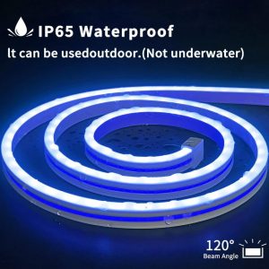 LED Neon Lights Strip Rope Lights Waterproof Neon LED Strip Blue - Image 3