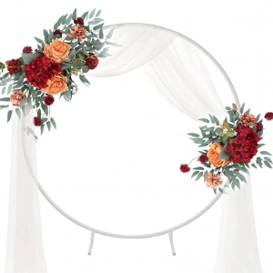 Round Stand Wedding Arch Backdrop Stand 1m/1.5m/1.8m/2m - Image 2