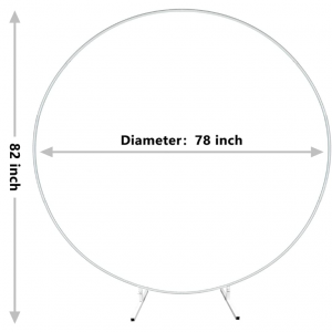 Round Stand Wedding Arch Backdrop Stand 1m/1.5m/1.8m/2m - Image 11