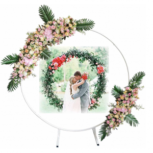 Round Stand Wedding Arch Backdrop Stand 1m/1.5m/1.8m/2m - Image 4