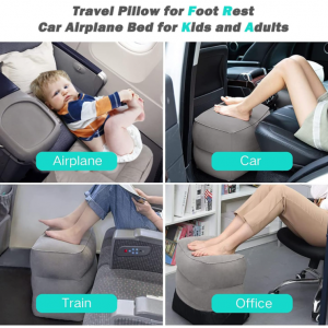 Travel foot pillow, airplane inflatable rest pillow, Inflatable foot pillow - Image 3