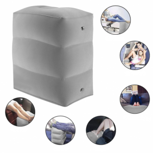Travel foot pillow, airplane inflatable rest pillow, Inflatable foot pillow