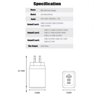 USB C Charger, 65W Fast Charging Block - Image 6
