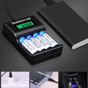 Rechargeable AA Battery 4PCS with Charger - Image 2