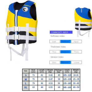 Kids Life Jacket Life Vest S/M/L/XL - Image 3