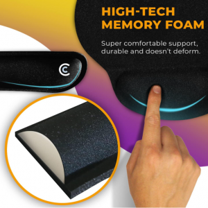 Memory Foam Keyboard Wrist Support Bar and Mouse Wrist Rest Pads Set - Image 9