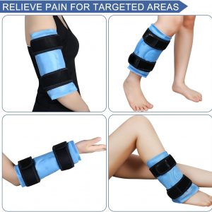 Cold & Hot Packs, Ice Pack for Knee Pain Relief Reusable Gel Ice Wrap for Leg Injuries - Image 5