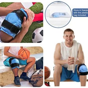 Cold & Hot Packs, Ice Pack for Knee Pain Relief Reusable Gel Ice Wrap for Leg Injuries - Image 6