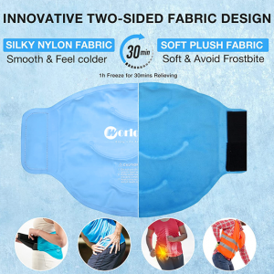 Ice Pack for Lower Back Pain Relief Reusable Gel Back Ice Pack with Straps - Image 5