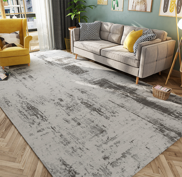Large Grey Area Rug Carpet For Living