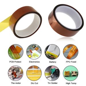 High Temperature Kapton Tape, Heat Resistant Tape Multi-Sized - Image 2