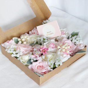 Roses Artificial Flowers Pink Rose Bouquets Box Set - Image 5