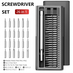Precision Screwdriver Kit, 26 in 1 with 24 Bits Screwdriver Set - Image 1