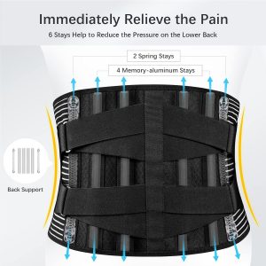 Back Braces Back Support Brace with Lumbar Support Back Pain Relief S/M/L/XL/XXL - Image 3