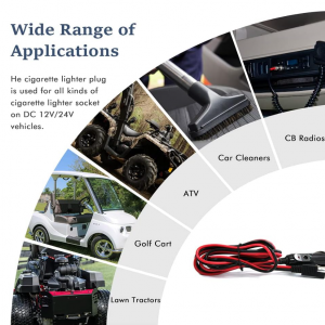 Cigarette Lighter SAE Battery Charger Cable 3m - Image 4