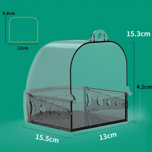 Bird Bath Box Bathing Tub Hanging Cage Small Birds - Image 3