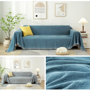 Sofa Cover Throws Sofa Slipcovers For 2/3/4/5 Seater Sofa Cover- Blue - Image 3