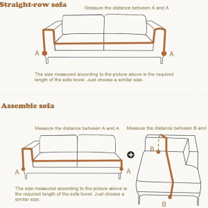 Sofa Cover Throws Sofa Slipcovers For 2/3/4/5 Seater Sofa Cover- Blue - Image 4