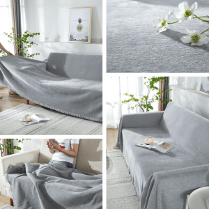 Sofa Cover Throws Sofa Slipcovers For 2/3/4 Seater Sofa Cover- Grey - Image 5