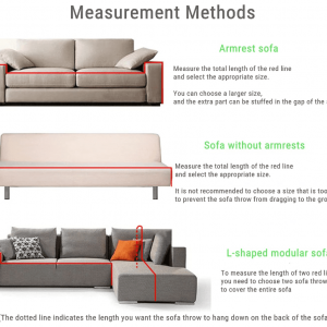 Sofa Cover Throws Sofa Slipcovers For 2/3/4 Seater Sofa Cover- Grey - Image 8