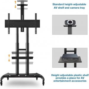NB TV Stand, Universal Floor TV Stand For 55"-90" TVs,Universal TV Stand Cart Trolley - Image 6