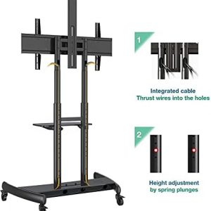NB TV Stand, Universal Floor TV Stand For 55"-90" TVs,Universal TV Stand Cart Trolley - Image 7