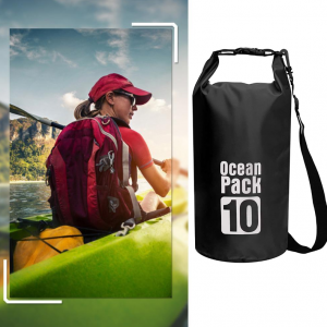 Waterproof Dry Bag Pack Sack Swimming Kayaking River Trekking 2L/5L - Black - Image 4