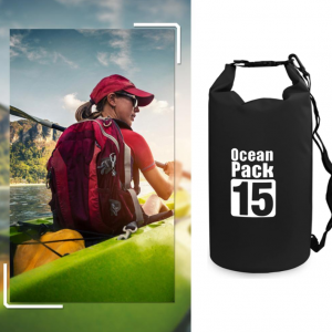 Waterproof Dry Bag Pack Sack Swimming Kayaking River Trekking 2L/5L - Black - Image 5