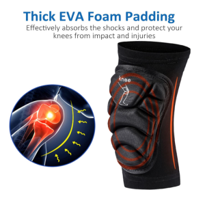 Knee Protective Pads, Knee Sleeve with Thick Foam Padding, Knee Protector Brace - Image 4