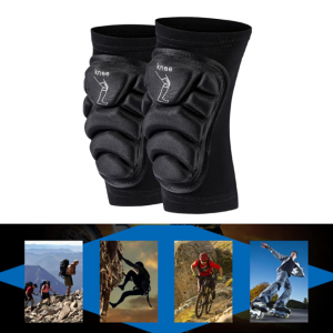 Knee Protective Pads, Knee Sleeve with Thick Foam Padding, Knee Protector Brace - Image 7