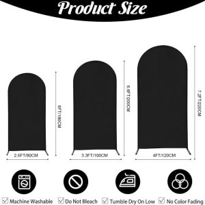 Arch Cover Wedding Arch Stand Covers 3 Pcs - Image 5