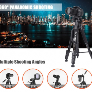 Tripod Camera Tripods, 74" Tripod Stand for Camera 188cm - Image 4
