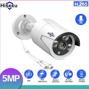Hiseeu Home Security Wired POE Camera 5MP IP Cameras For 8CH PoE NVR - Image 2