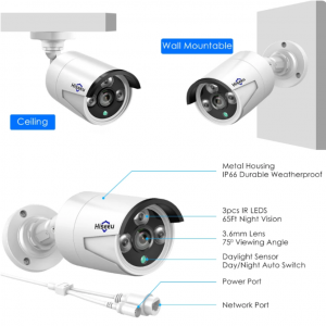 Hiseeu Home Security Wired POE Camera 5MP IP Cameras For 8CH PoE NVR - Image 4